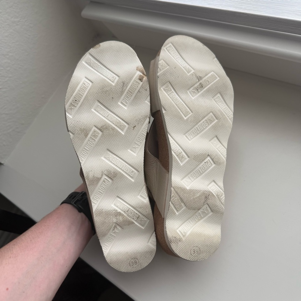 PIKOLINOS Cream Mahon Platform Sandal - Picture 3 of 4